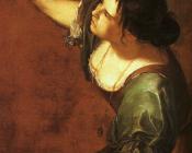 阿特米西亚真蒂莱斯基 - Self-Portrait as the Allegory of Painting